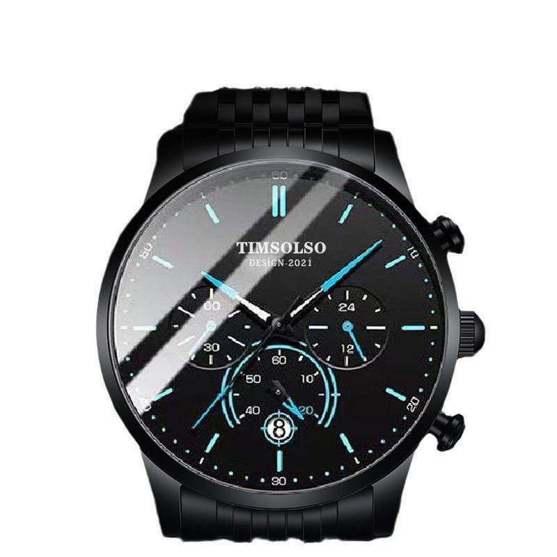 High-end Elegant Cool Ultra-thin Calendar Quartz Watch