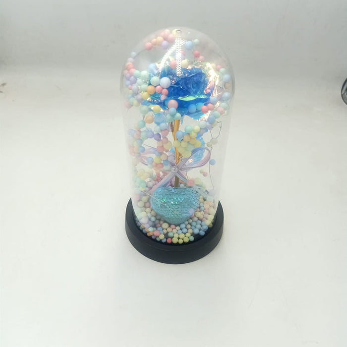 Rose Gift With Led Lights