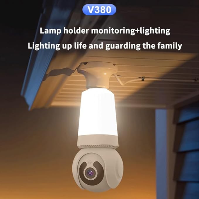 V380 Smart Bulb Camera – 360° WiFi Security Camera.